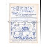 CHELSEA Programme for the home League match v Aston Villa 25/12/1930, ex-binder. Generally good