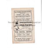 BARNSLEY V FULHAM 1947 Programme for the League match at Barnsley v Fulham 3/5/1947, horizontal