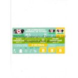 1986 WORLD CUP Unused ticket for Italy v France, Round of 16 match 17/6/1986 at the Olympic 68