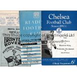 EXETER CITY Four away programmes in season 1950/1 v Chelsea FA Cup, repair to a tear on the front