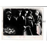 ROLLING STONES AUTOGRAPHS Black and white 10 X 8 photograph circa 1965. Signed by all five Band