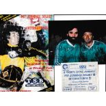 GEORGE BEST Programme and ticket for the Pat Jennings Tribute match 3/12/1986 in Belfast with Best