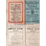 1920'S HORSERACING CARDS Four race cards: Kempton Park 2/12/1922, Lingfield Park 20 & 21/5/1921,