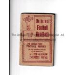 MOTHERWELL Handbook for season 1931/2, pencil results. Generally good