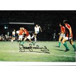 TREVOR BROOKING / AUTOGRAPHS Three 12 X 8 photos scoring & celebrating after scoring a wonder-goal