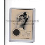 DUNCAN EDWARDS / AUTHENTICATED INK U.S. issue card and 1955 Lincoln Wheat Cent for Edwards' debut