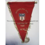 SUNDERLAND Official 22" embroidered presentation pennant with tassel for the Australian Tour in