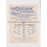 CHELSEA Programme for the Practice match 11/8/1934, ex-binder. Generally good
