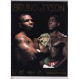 MIKE TYSON V FRANK BRUNO 1996 On site programme for the fight 16/3/1996 at the MGM Grand in Las