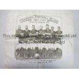 ARSENAL Large linen commemorative handkerchief with a team group for 1930-31, Holders of the English
