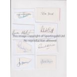 ENGLAND TEST CRICKET AUTOGRAPHS Approximately 80 signed white cards including Ian Botham, Frank