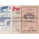 ARSENAL AWAYS Programmes for Arsenal games at 1950/1 Middlesbrough scores entered, 1951/2 Bolton,