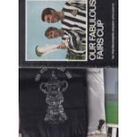 NEWCASTLE UNITED 1969 FAIRS CUP FINAL Five items relating to Newcastle Fairs Cup win in 1969. An