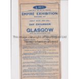 EMPIRE EXHIBITION 1938 / SCOTLAND Three items: Official Lettercard - 6 Views in Art Colour issued by