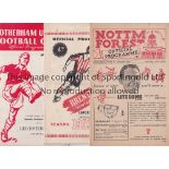 LEICESTER CITY Sixty five programmes for games involving Leicester City. Homes 1954/5 x 3, 1956/7