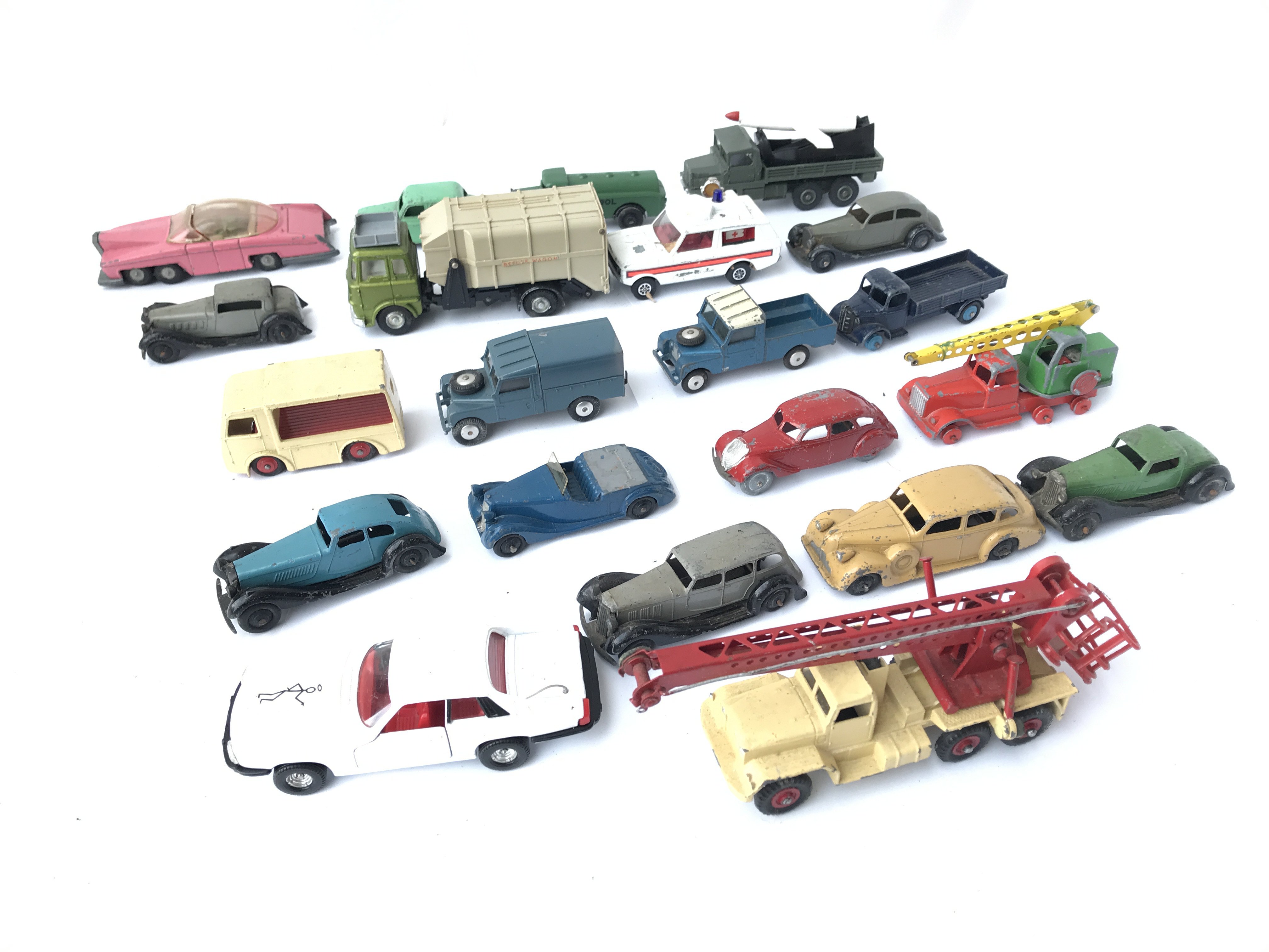 Collection of assorted Playworn Vehicles including