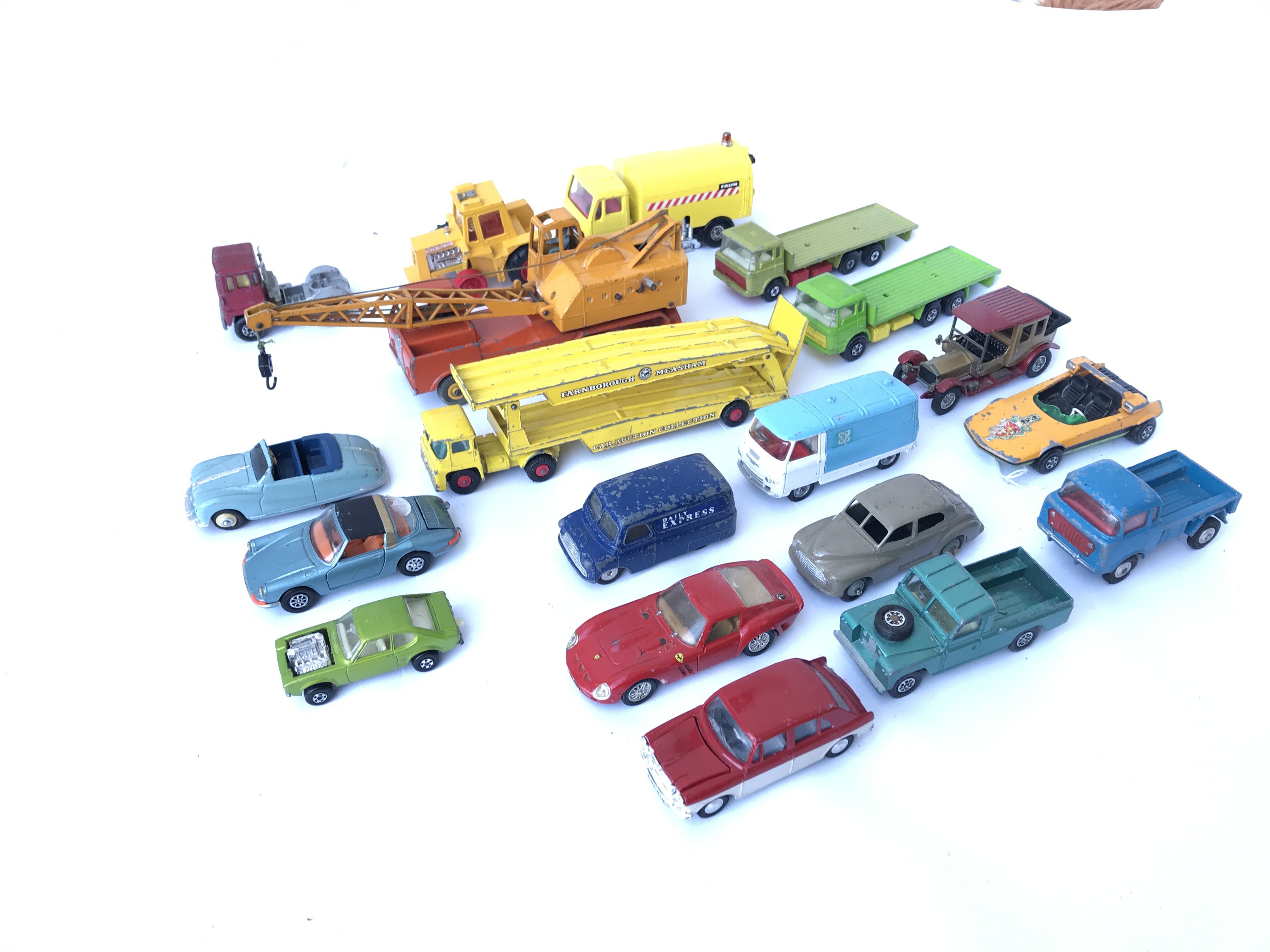 Collection of assorted Playworn Vehicles including