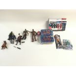 Collection of guardian of the galaxy figures - Toonz micro monsters - Spider-Man character creator -