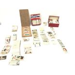 Large collection of various cigarette cards.