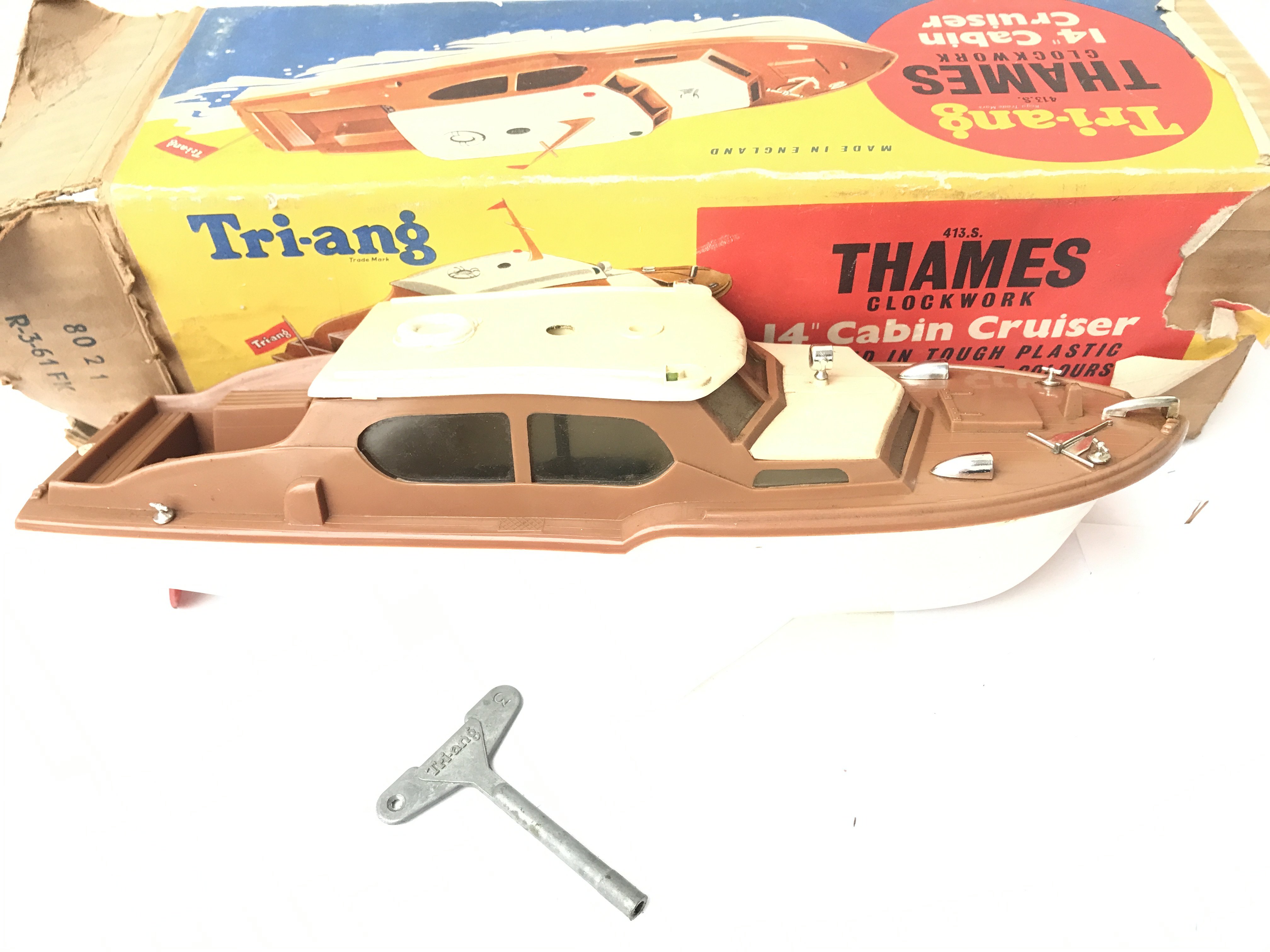 A Boxed Tri-a good Thames Clockwork 14 " Cabin Cru