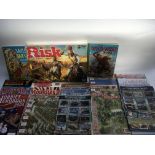 Collection of Western books. Miniature war game & Pocketbond. Risk Wargame board game - NO RESERVE