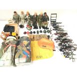 Large collection of action men figures - guns - ac