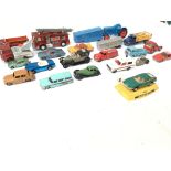 Collection of Playworn Vehicles including Corgi an
