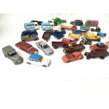 A Collection of Playworn Die-Cast including Dinky.