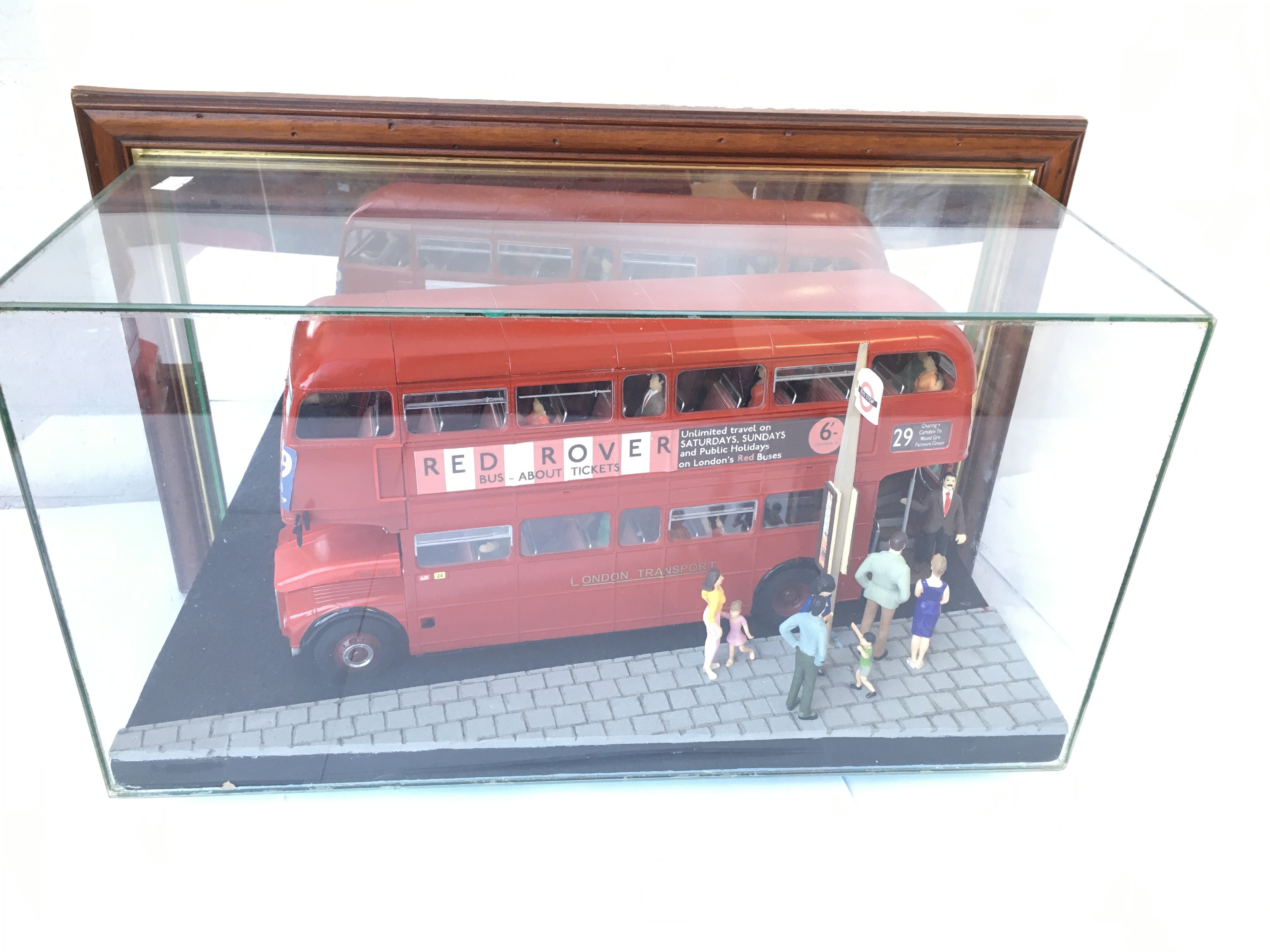 Revell model kit of London route master in wall mo
