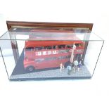 Revell model kit of London route master in wall mo