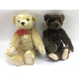 Two reproduction Steiff bears comprising a 100 yea