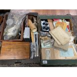 2 boxes of vintage artist materials, ground and na