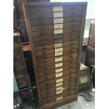 A Mahogany early 20th century collectors cabinet w