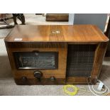A vintage HMV radio