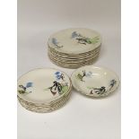 A part set of vintage Broadhurst tea plates, main