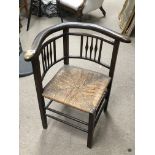 A child's chair having wicker seat - NO RESERVE