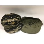 A Vietnam war era US marine corps tiger camo cap a