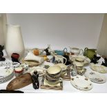 A good mix of ceramic ware including Royal Staffor