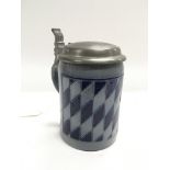 A WW1 Imperial German Bavarian lidded stein.