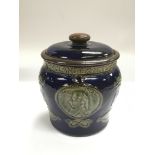 A Royal Doulton tobacco jar commemorating Lord Adm