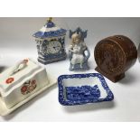 A Collection of ceramics including a Wedgwood blue