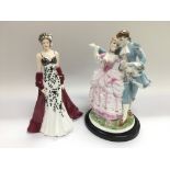 Two limited edition Royal Worcester figures compri