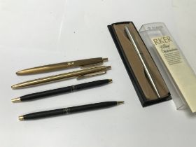 Five pens including one boxed parker - NO RESERVE