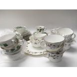 Mixed collection of patterned part tea sets includ