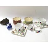 Some pieces of 1930z Art Deco Foley cube China and