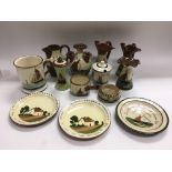 A collection of Torquay ware items - NO RESERVE