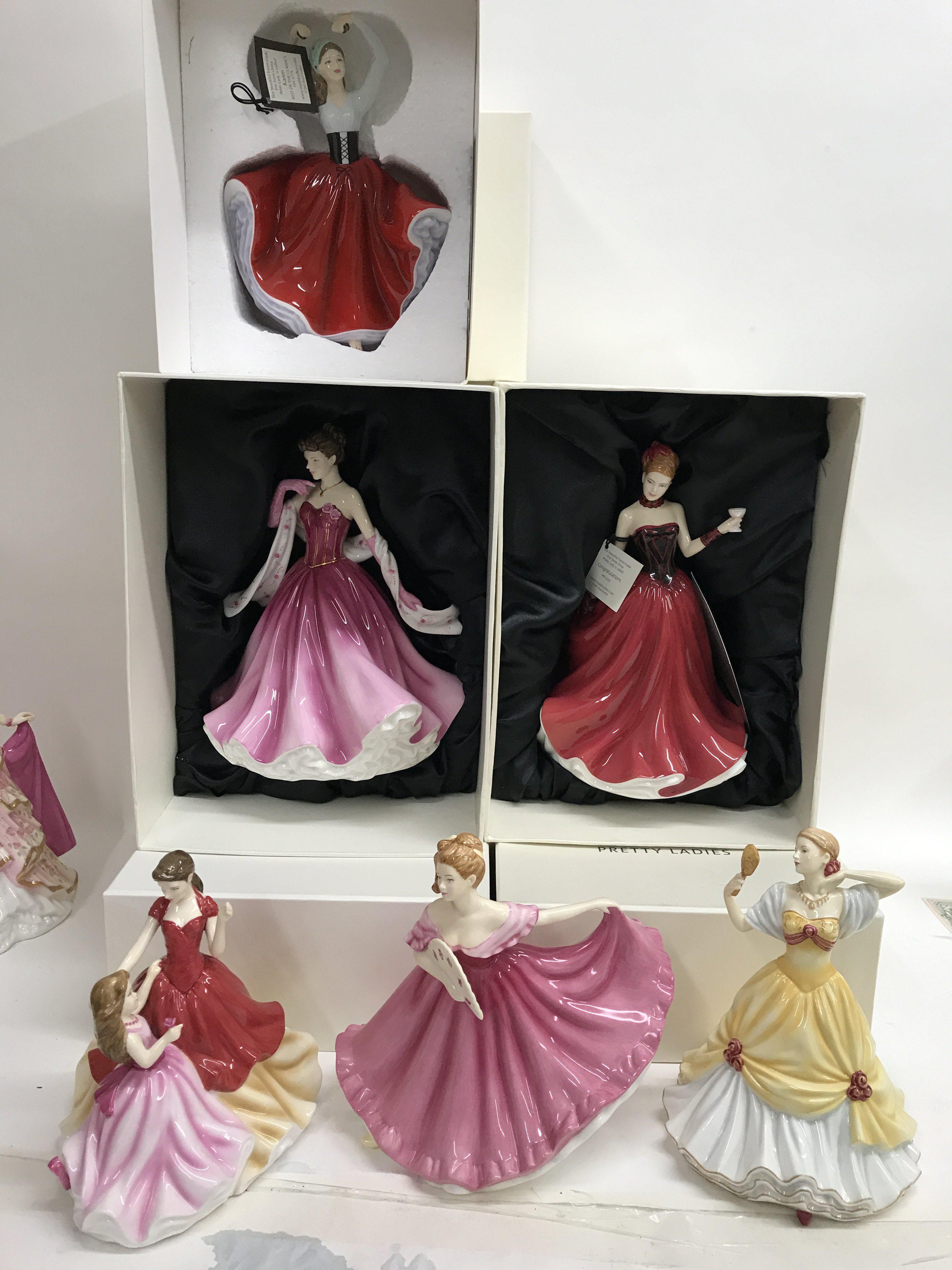 A Collection of five Doulton figures.