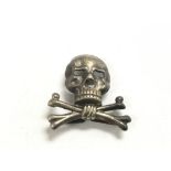 A WW1 - WW2 German Brunswick cap skull badge.