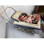 A vintage child�s pram and toys - NO RESERVE
