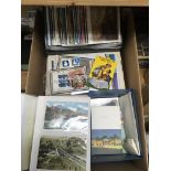 A collection of Edwardian and later postcards - NO